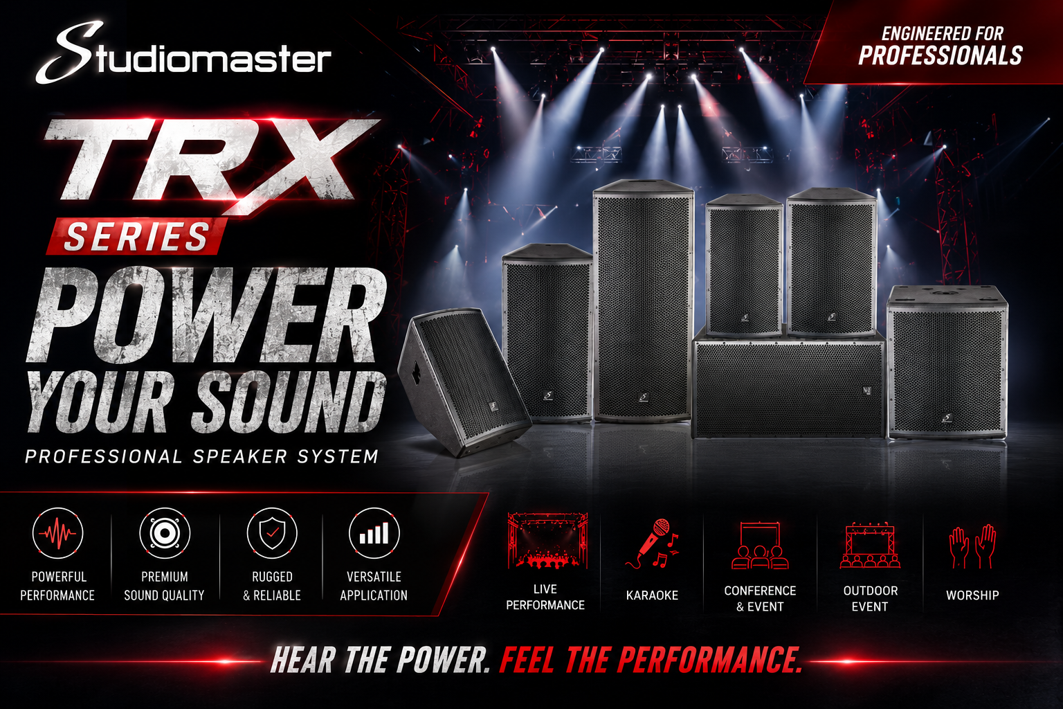 StudioMaster TRX Series –Giải Pháp Âm Thanh Chuyên Nghiệp Đến Từ Anh Quốc