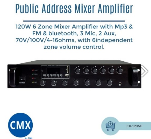 Mixer Amplifier CX 120MT
