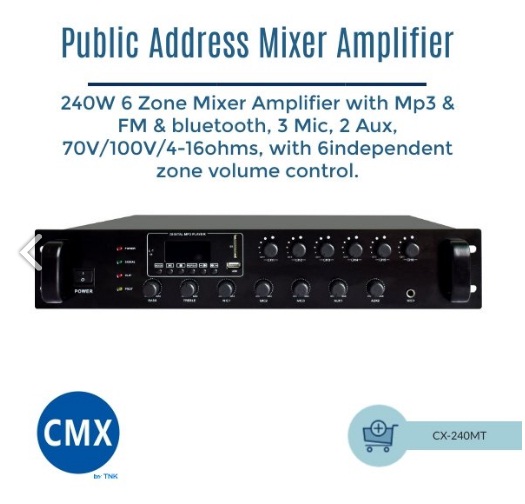 Mixer Amplifier CX 240MT