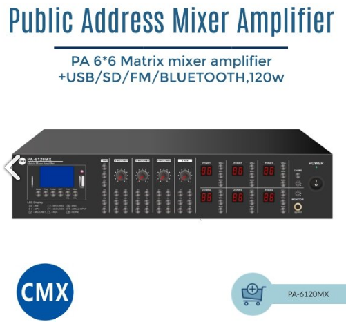 Mixer Amplifier PA-6120MX